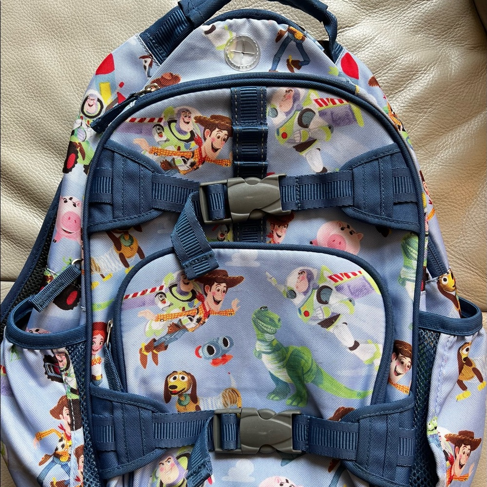 Pottery Barn Kids Mackenzie Toy Story Backpacks 8.5" wide x 4" deep x 10" high